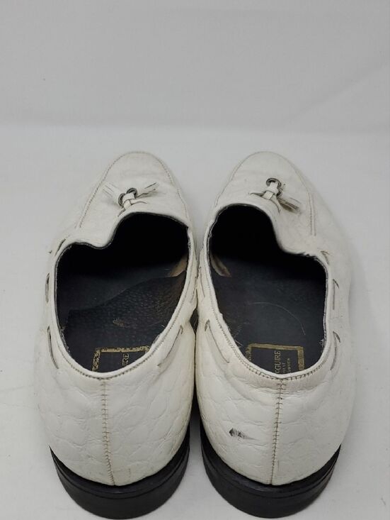 Stuart McGuire White Tassel Slip-On Loafers for Men Size 15 main image 7